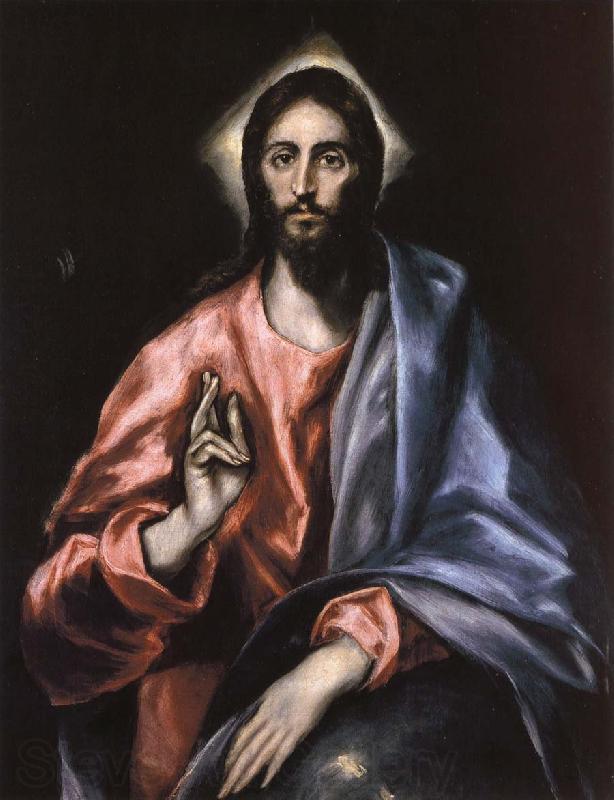 El Greco Christ as Saviour Norge oil painting art